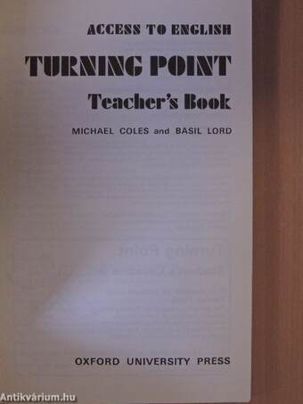 Turning Point - Teacher's Book