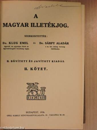 A magyar illetékjog II.