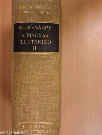 A magyar illetékjog II.