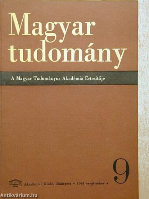 Magyar Tudomány 1965. szeptember