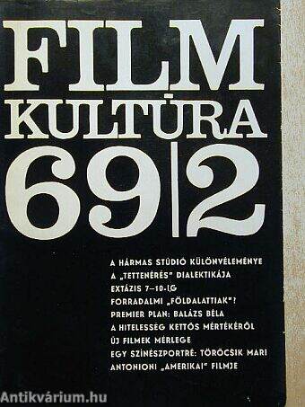 Filmkultúra 1969. március-április