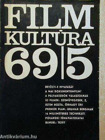 Filmkultúra 1969. szeptember-október