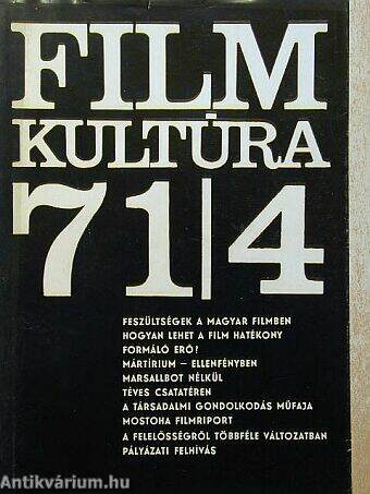 Filmkultúra 1971. július-augusztus