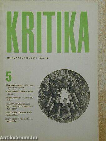 Kritika 1971. május