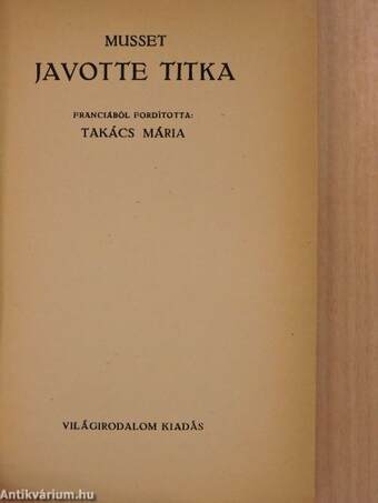 Javotte titka