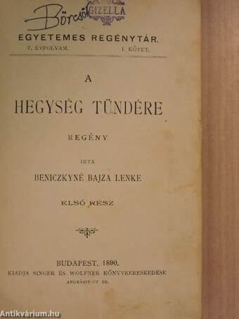 A hegység tündére I-II.