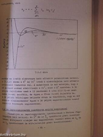 A kvantumkémia matematikai alapjai, az atomok elektronszerkezete