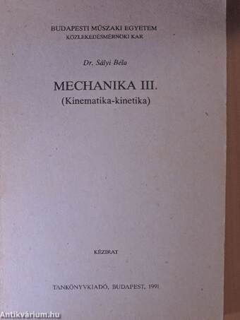 Mechanika III.