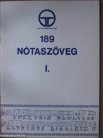 189 nótaszöveg I.