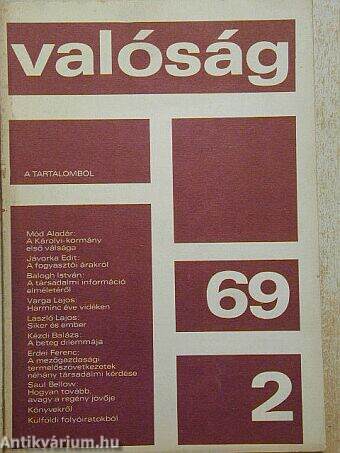 Valóság 1969. február