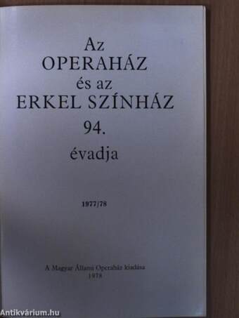 Az Operaház és az Erkel Színház 94. évadja