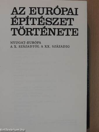 Az európai építészet története