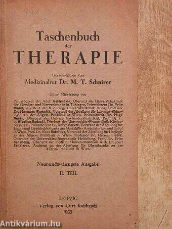 Taschenbuch der Therapie II. (töredék)