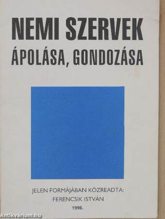 Nemi szervek ápolása, gondozása