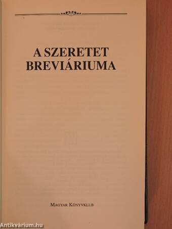 A szeretet breviáriuma