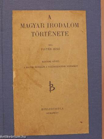 A magyar irodalom története II. (töredék)