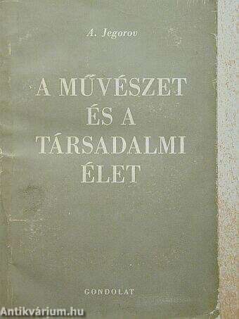 A művészet és a társadalmi élet