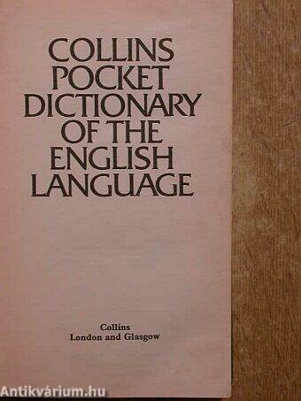 Collins Pocket Dictionary of the English Language