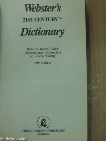 Webster's 21st Century Dictionary of the English Language