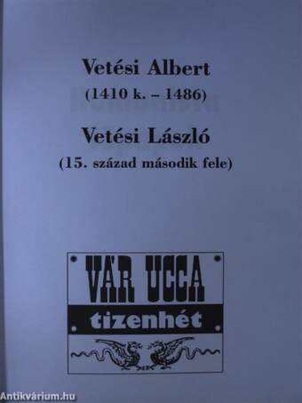 Vár ucca tizenhét 1998/1.