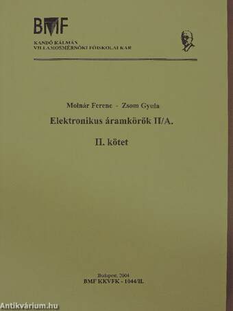 Elektronikus áramkörök II/A. II.