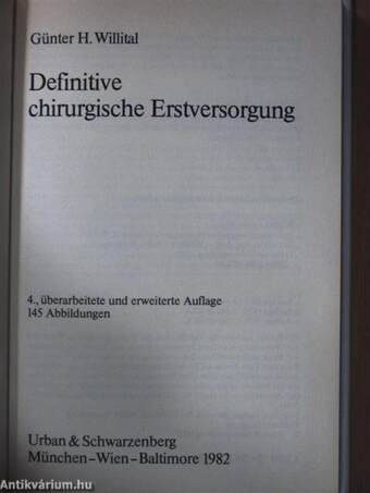 Definitive chirurgische Erstversorgung