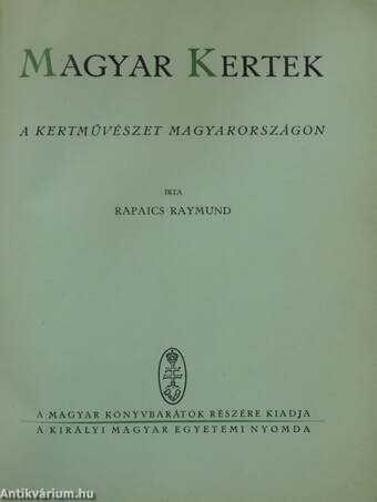 Magyar kertek