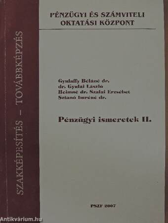 Pénzügyi ismeretek II.