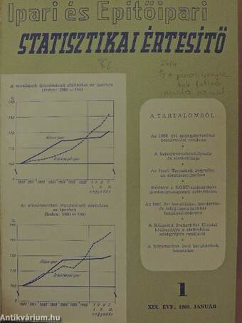 Ipari és Építőipari Statisztikai Értesítő 1968. január-december