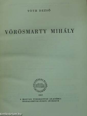 Vörösmarty Mihály