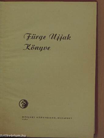 Fürge Ujjak Könyve 1962