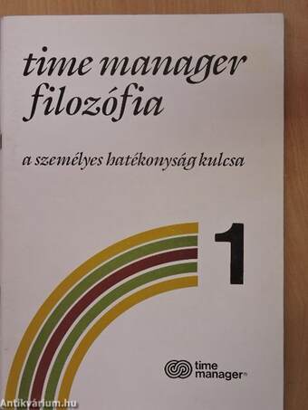 Time Manager filozófia