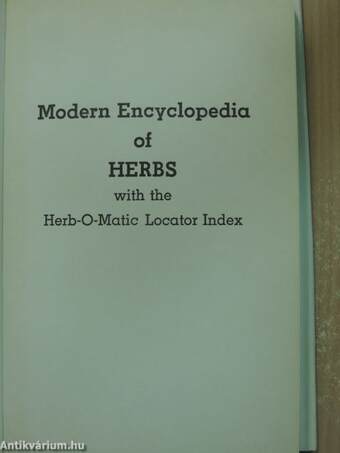 Modern Encyclopedia of Herbs