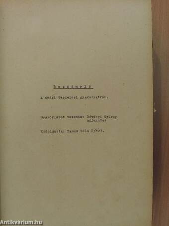 Képlékeny alakítás/Fémek gyakorlati technológiája I-II./Feladatkidolgozások