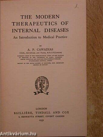The Modern Therapeutics of Internal Diseases