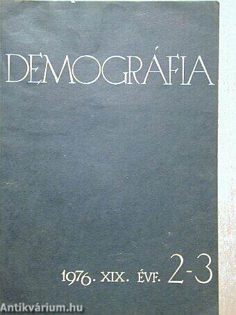 Demográfia 1976/2-3.