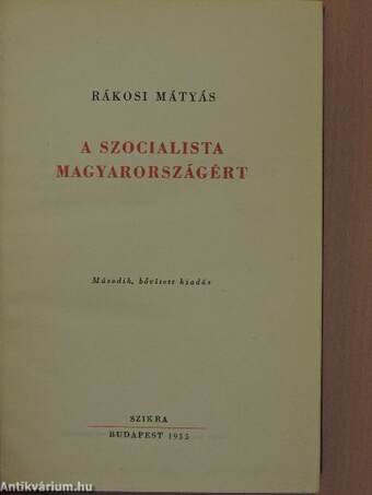 A szocialista Magyarországért