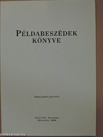 Példabeszédek könyve