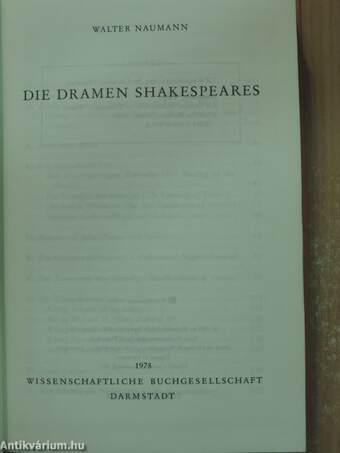 Die Dramen Shakespeares