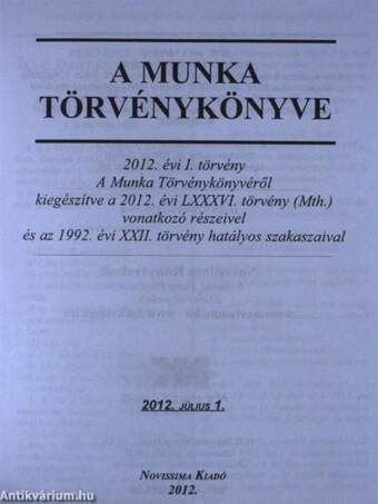 A munka törvénykönyve