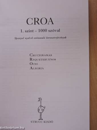 Croa - 1000 szóval - 1. szint