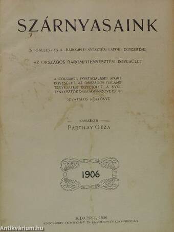 Szárnyasaink 1906.