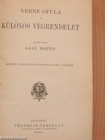 Különös végrendelet