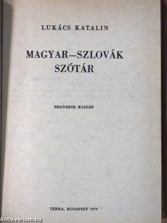 Magyar-szlovák szótár