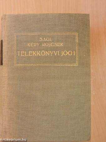 Telekkönyvi jog I-II.