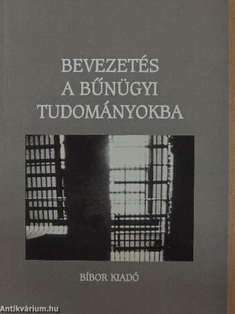 Bevezetés a bűnügyi tudományokba