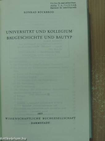 Universität und Kollegium Baugeschichte und Bautyp