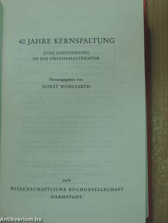 40 Jahre Kernspaltung