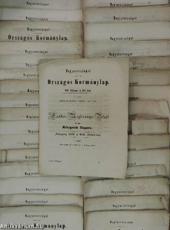 Magyarországot illető Országos Kormánylap 1859.