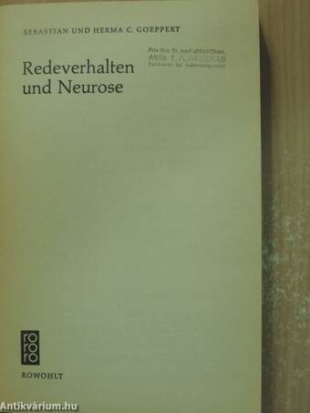 Redeverhalten und Neurose